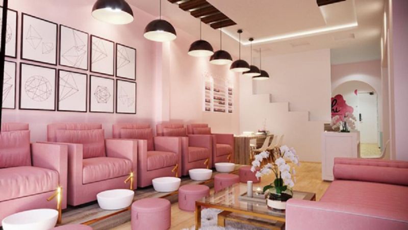 Top 25+ mẫu thiết kế tiệm nail đẹp 11 tiệm nail đơn giản