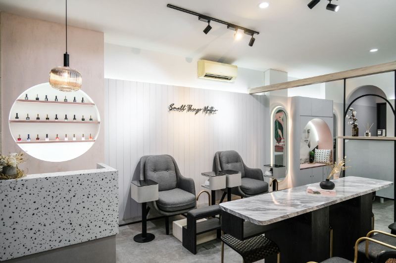 Top 25+ mẫu thiết kế tiệm nail đẹp 3 Thiết kế tiệm nail cho người mệnh Kim